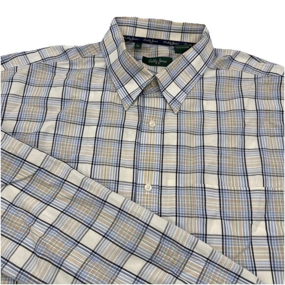 Bobby Jones Button Up Dress Shirt Men's XL Long‎ Sleeve - Picture 1 of 4